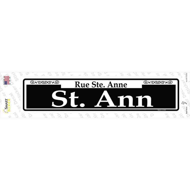 St. Ann Novelty Narrow Sticker Decal