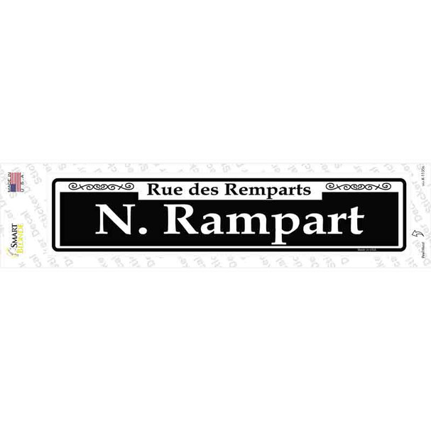 N. Rampart Novelty Narrow Sticker Decal