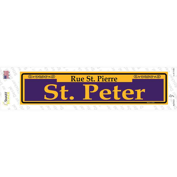St. Peter Purple Novelty Narrow Sticker Decal