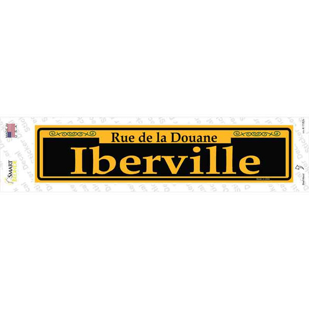 Iberville Yellow Novelty Narrow Sticker Decal