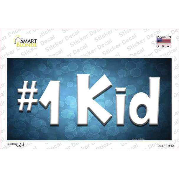 Number 1 Kid Novelty Sticker Decal