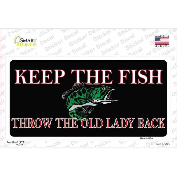 Keep the Fish Novelty Sticker Decal
