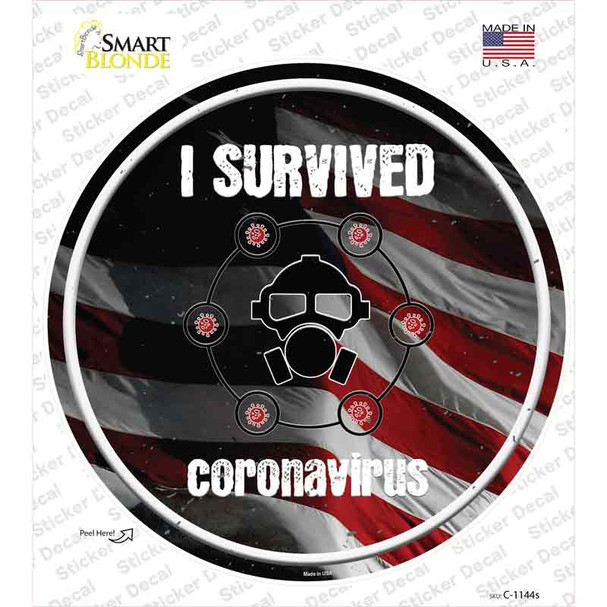 I Survived Novelty Circle Sticker Decal