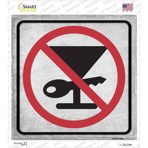 no drinking and driving sign
