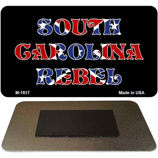 South Carolina Rebel Novelty Metal Magnet M-1517