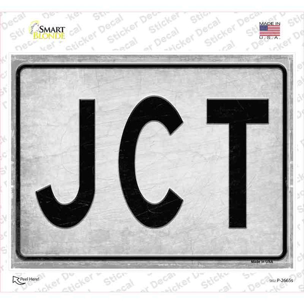 JCT Novelty Rectangle Sticker Decal