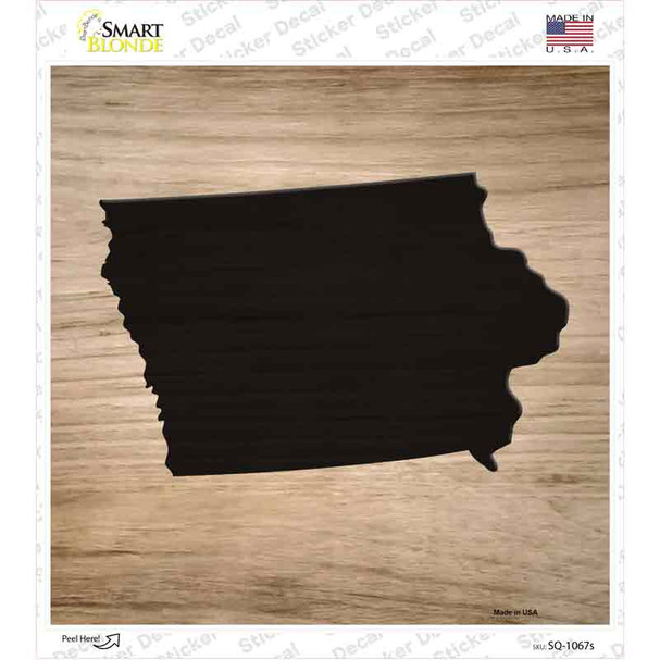 Iowa Shape Letter Tile Novelty Square Sticker Decal