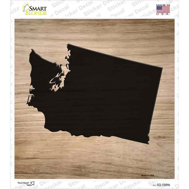 Washington Shape Letter Tile Novelty Square Sticker Decal