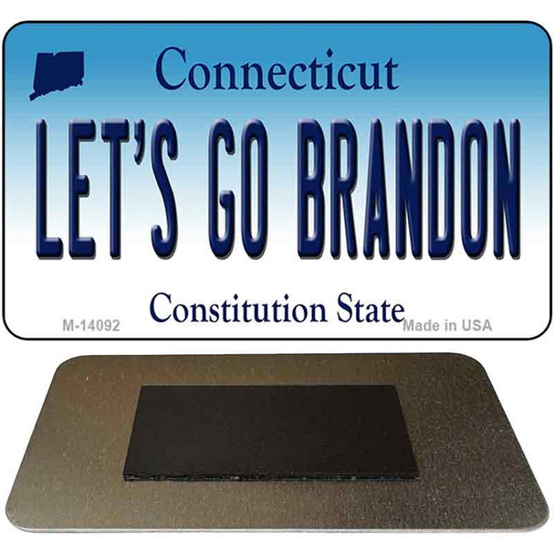 Lets Go Brandon CT Novelty Metal Magnet