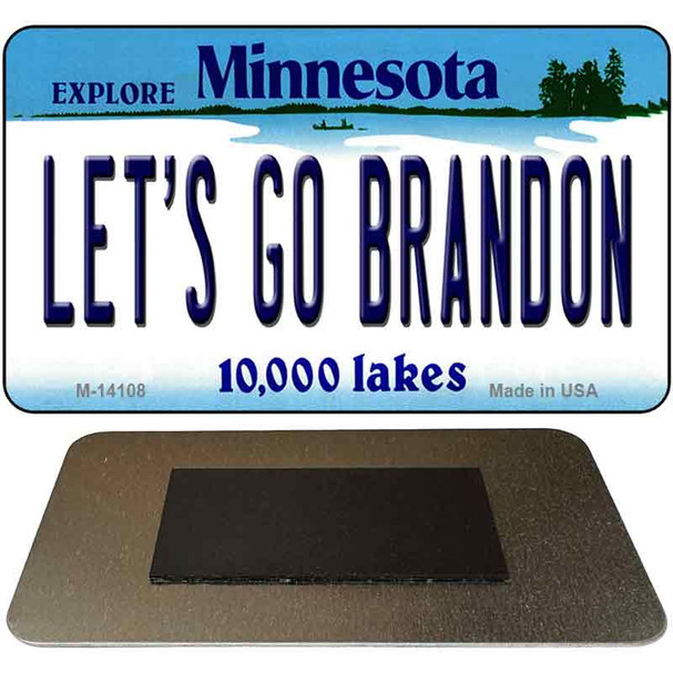 Lets Go Brandon MN Novelty Metal Magnet