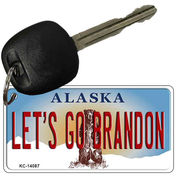 Lets Go Brandon AK Novelty Metal Key Chain