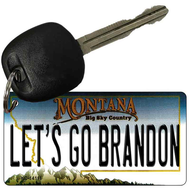 Lets Go Brandon MT Novelty Metal Key Chain