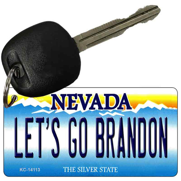 Lets Go Brandon NV Novelty Metal Key Chain