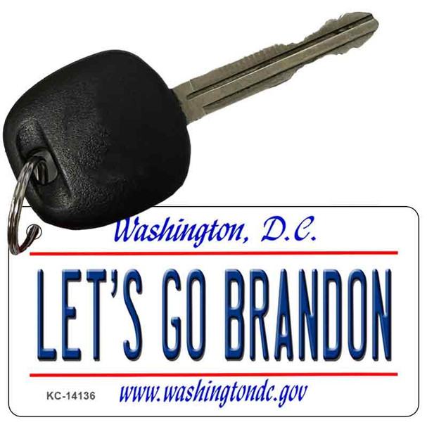 Lets Go Brandon Washington DC Novelty Metal Key Chain