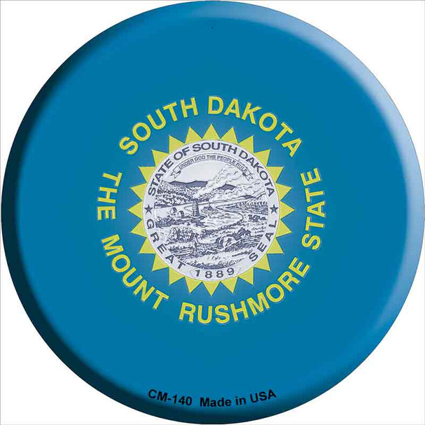 South Dakota State Flag Novelty Circle Coaster Set of 4