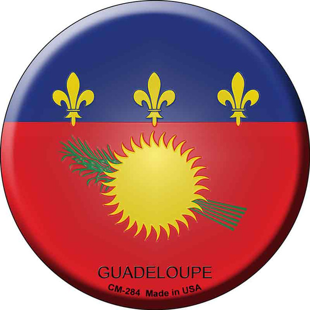 Guadeloupe Country Novelty Circle Coaster Set of 4