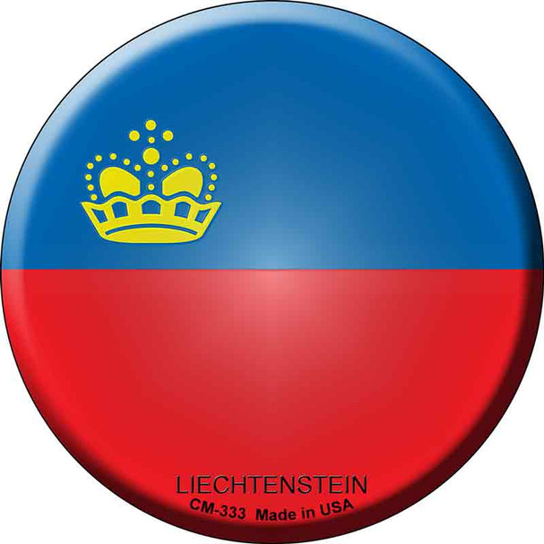 Liechtenstein Country Novelty Circle Coaster Set of 4