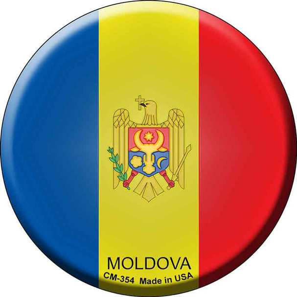 Moldova Country Novelty Circle Coaster Set of 4