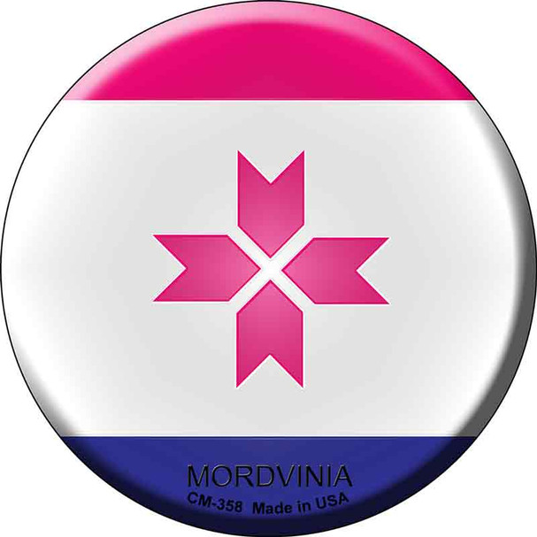 Mordvinia Country Novelty Circle Coaster Set of 4