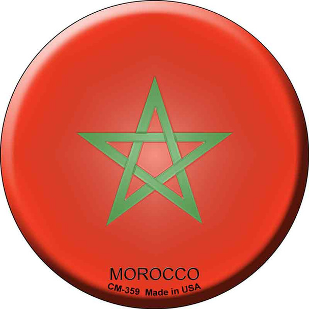 Morocco Country Novelty Circle Coaster Set of 4