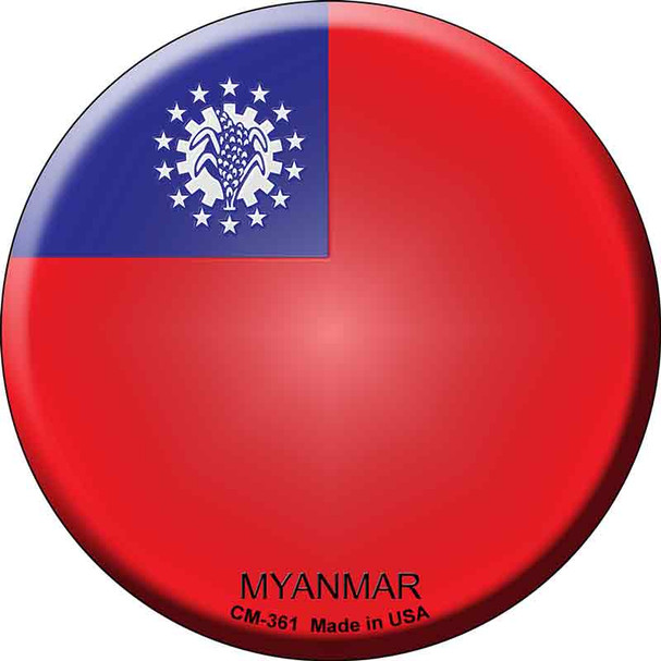 Myanmar Country Novelty Circle Coaster Set of 4