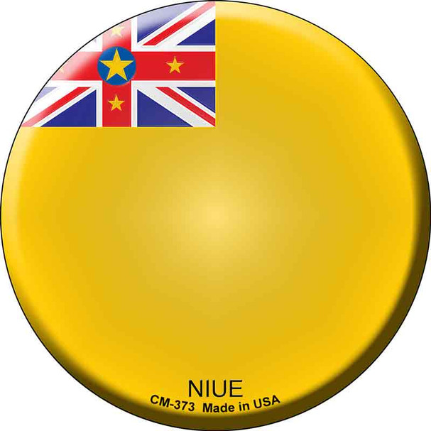 Niue Country Novelty Circle Coaster Set of 4