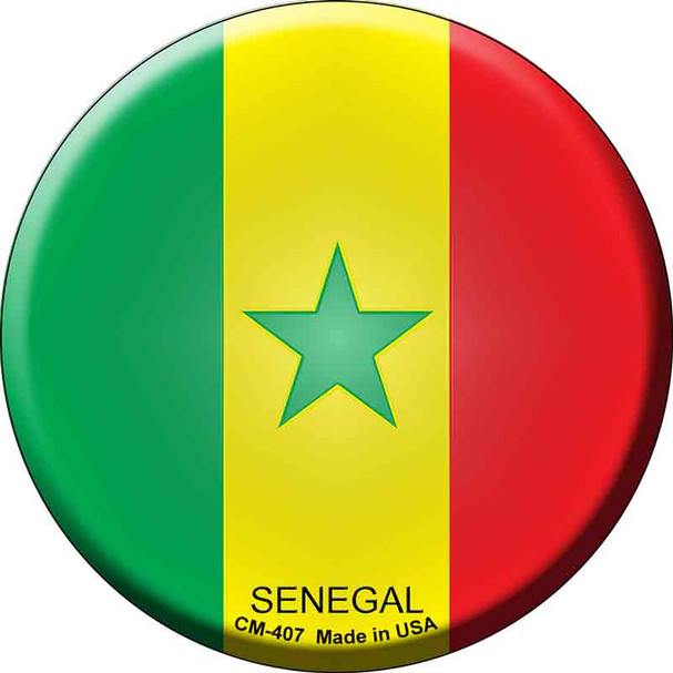 Senegal Country Novelty Circle Coaster Set of 4