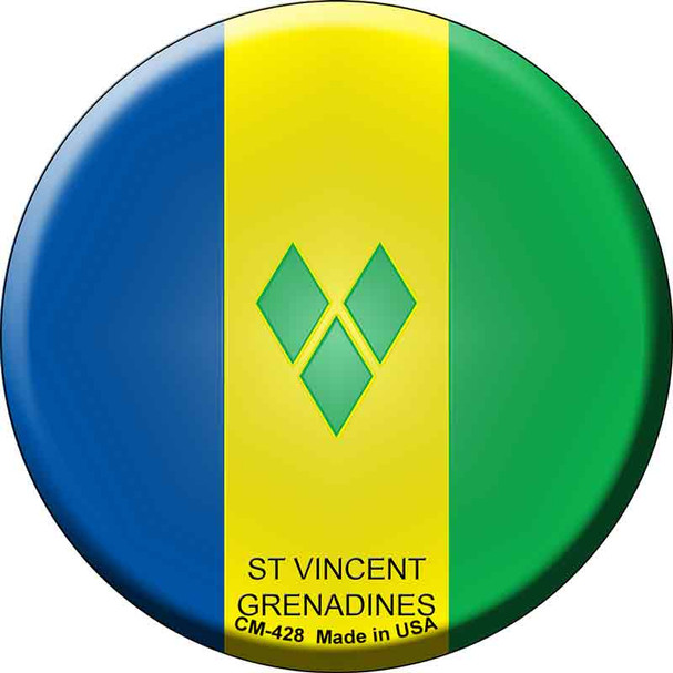 St Vincent Grenadines Country Novelty Circle Coaster Set of 4