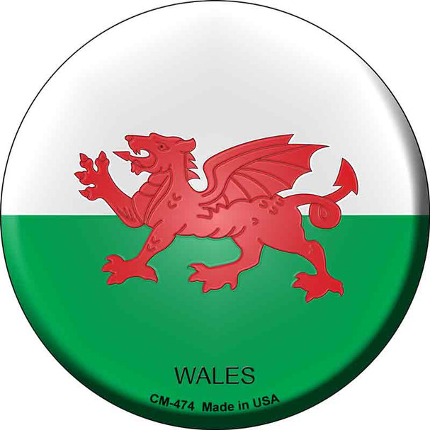 Wales Country Novelty Circle Coaster Set of 4