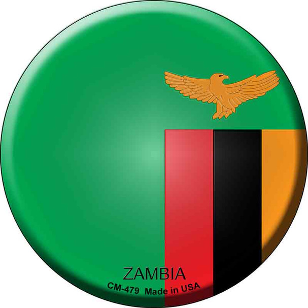 Zambia Country Novelty Circle Coaster Set of 4