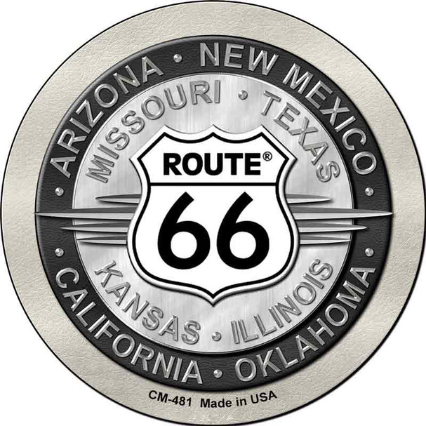 Route 66 States Novelty Circle Coaster Set of 4