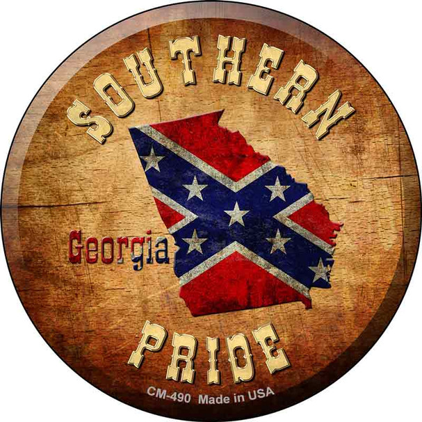 Southern Pride Georgia Novelty Circle Coaster Set of 4