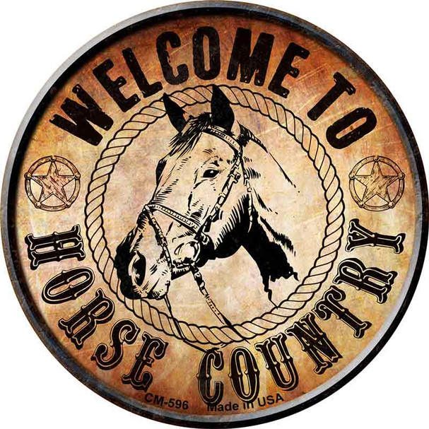 Horse Country Novelty Circle Coaster Set of 4