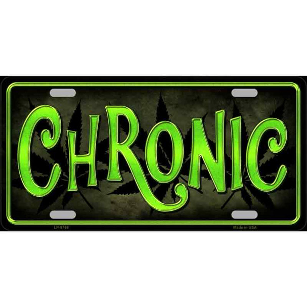 Chronic Metal Novelty License Plate