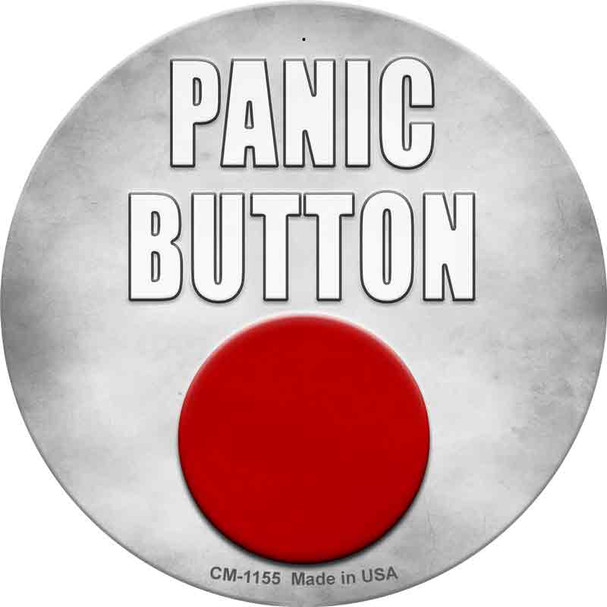 Panic Button Novelty Circle Coaster Set of 4