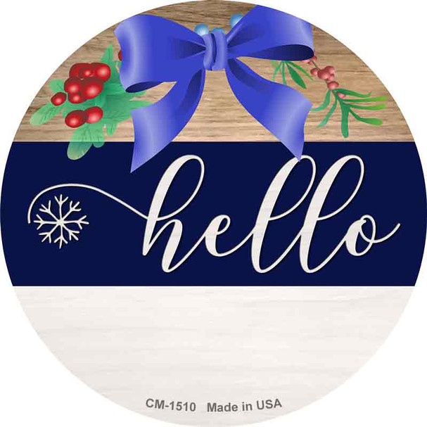 Hello Bow Novelty Circle Coaster Set of 4