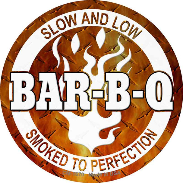 Slow And Low BBQ Novelty Circle Coaster Set of 4