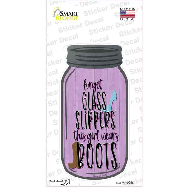 This Girl Wears Boots Novelty Mason Jar Sticker Decal