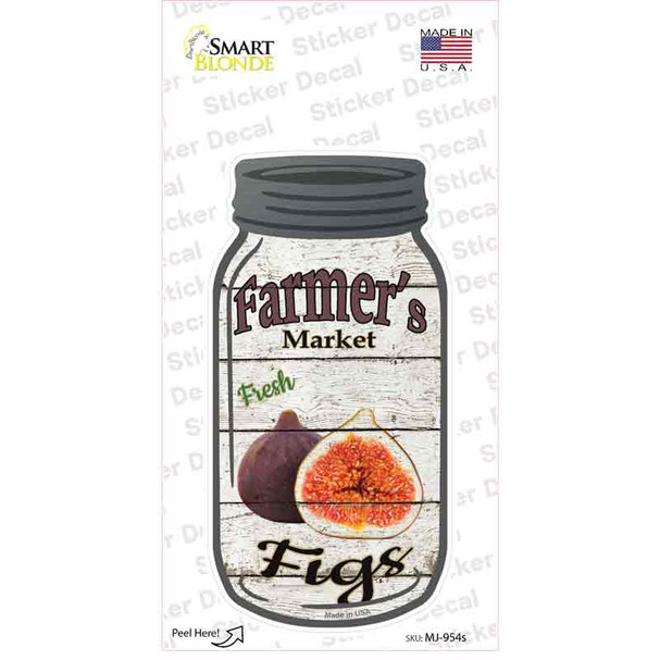 Figs Farmers Market Novelty Mason Jar Sticker Decal