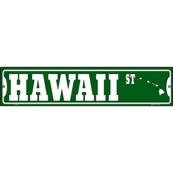 Hawaii St Silhouette Novelty Metal Street Sign