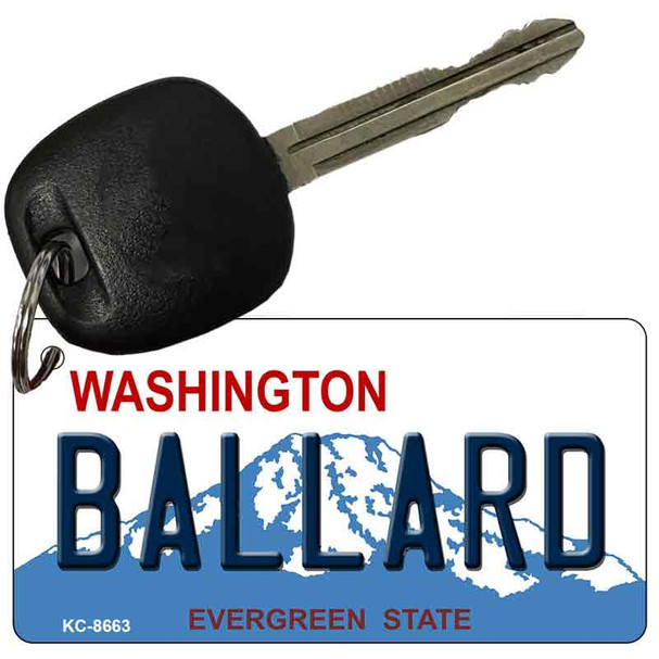 Ballard Washington Novelty Metal Key Chain KC-8663