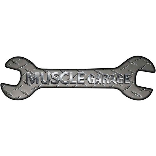 Muscle Garage Novelty Metal Wrench Sign