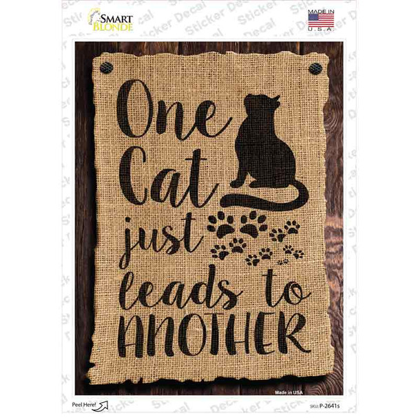 One Cats Leads To Another Novelty Rectangular Sticker Decal