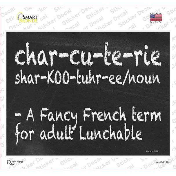 Adult Lunchable Chalkboard Novelty Rectangle Sticker Decal