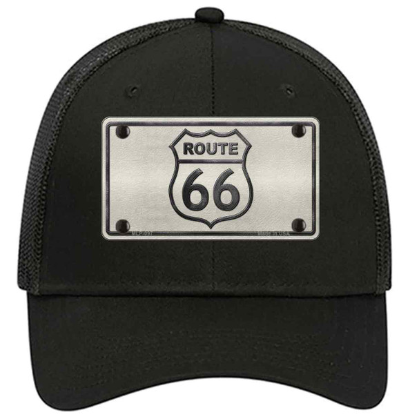 Route 66 Shield White Novelty License Plate Hat