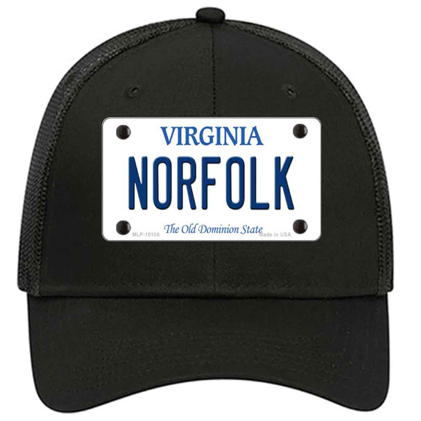 Norfolk Virginia Novelty License Plate Hat