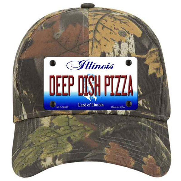 Deep Dish Pizza Illinois Novelty License Plate Hat