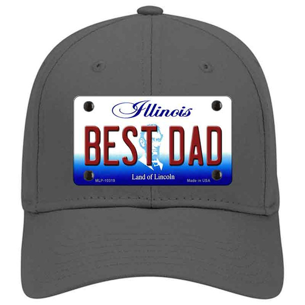 Best Dad Illinois Novelty License Plate Hat