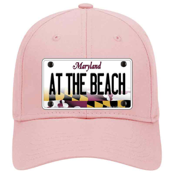 At The Beach Maryland Novelty License Plate Hat
