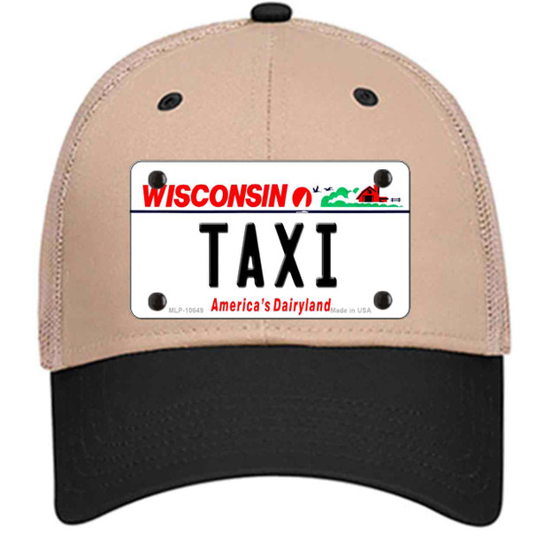 Taxi Wisconsin Novelty License Plate Hat